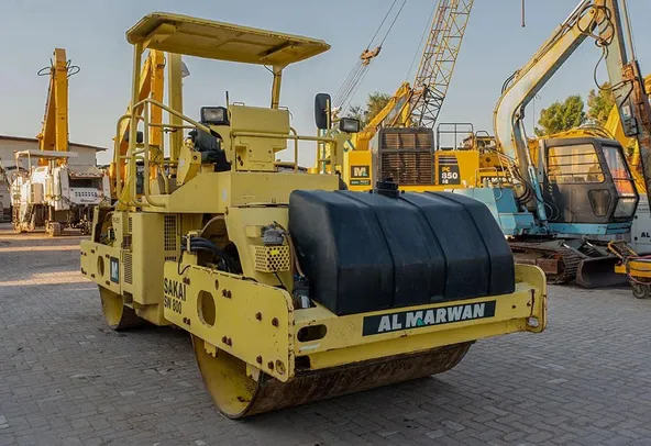 Sakai SW800 Double Drum Roller 2007 Front Right View