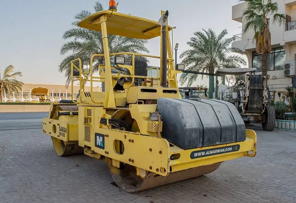 Sakai SW800 Double Drum Roller 2007 Rear Left View