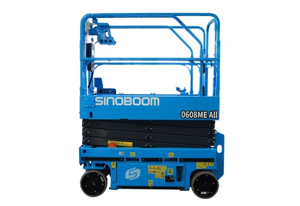 Sinoboom 0608ME All Electric Scissor Lift Front Side View