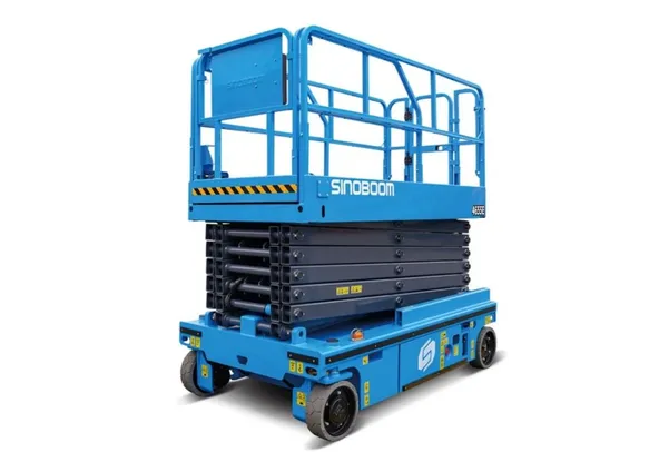 Sinoboom 1414E Electric Scissor Lift Front Left View