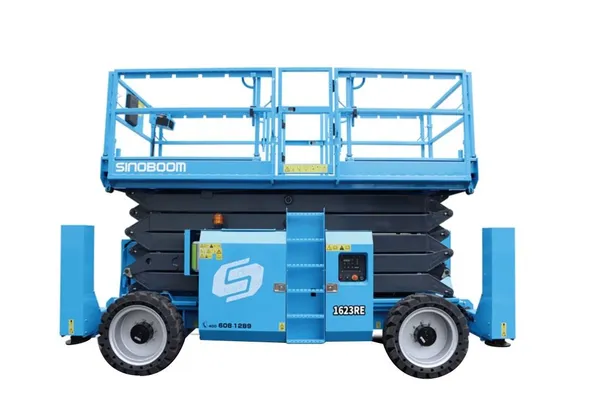 Sinoboom 1623RE Electric Scissor Lift Platform unfolded