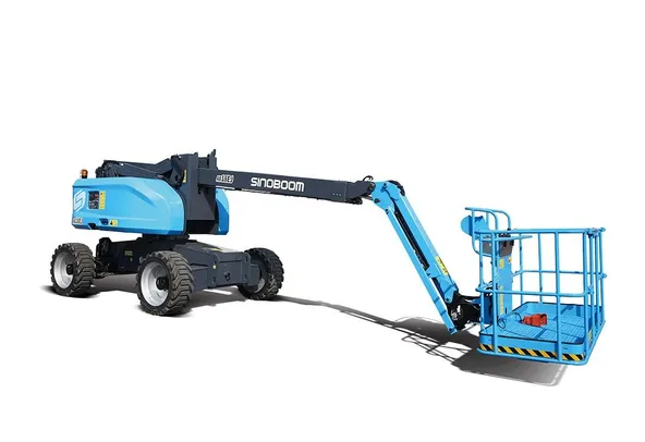 sinoboom ab18ej electric articulated boom lift side image