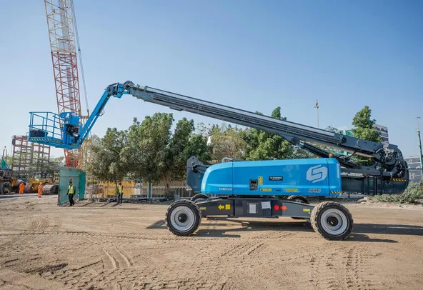 Sinoboom AB46RJ Articulated Boom Lift Left Side Image