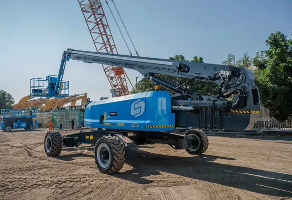 Sinoboom AB46RJ Articulated Boom Lift Rear Left Image
