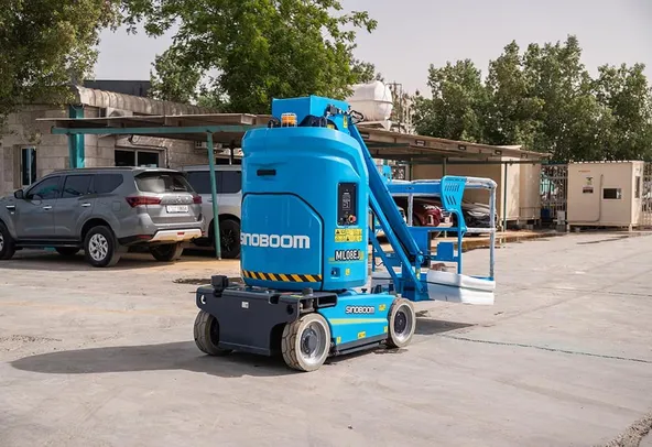 Sinoboom ML08EJ Vertical Mast Lift Rear Right View