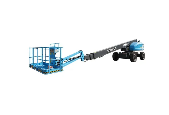 sinoboom tb26j plus telescopic boom lift front left view
