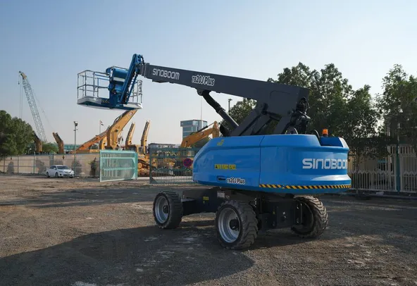 sinoboom_tb20j_telescopic_boom_lift_rear_left_view