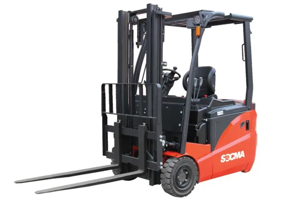 Socma FB18N Three Wheel Electric Forklift Front Left Image
