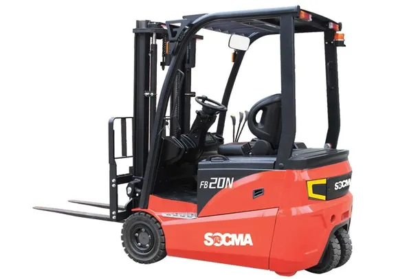 Socma FB18N Three Wheel Electric Forklift Left Side Image