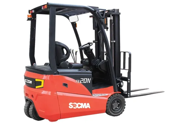 Socma FB20N Three Wheel Electric Forklift Right Side Image