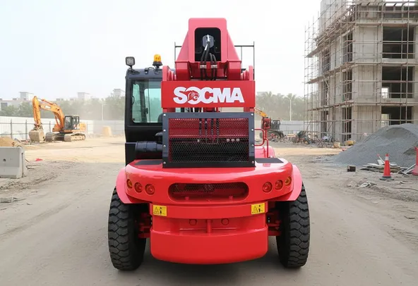 socma HNT-110 telescopic handler rear view image