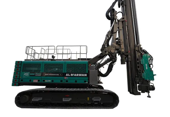 Sennebogen SR35 with ABI Mobilram TM16 Piling Rig Right Side Image