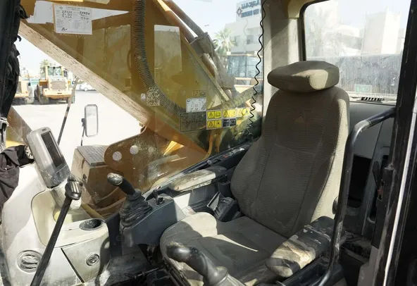 Used 2012 Caterpillar 349D Track Excavator-Cabin View