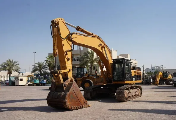Used 2012 Caterpillar 349D Track Excavator-Front Left View