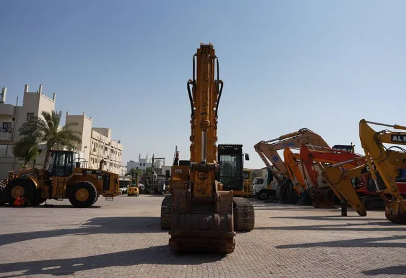 Used 2012 Caterpillar 349D Track Excavator-Front View