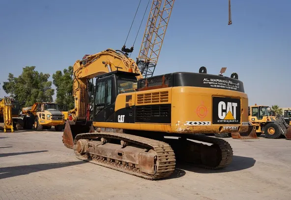 Used 2012 Caterpillar 349D Track Excavator-Rear Left View