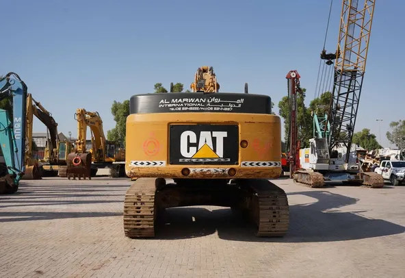 Used 2012 Caterpillar 349D Track Excavator-Rear View