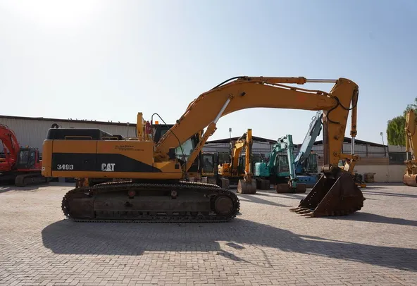 Used 2012 Caterpillar 349D Track Excavator-Right Side View