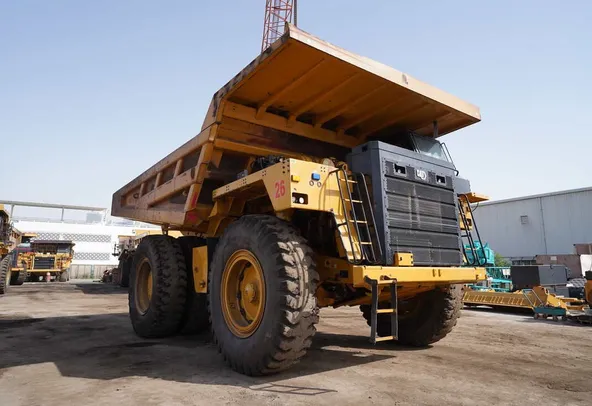 Used 2021 Cat 777E Rigid Dump Truck-Front-right-view