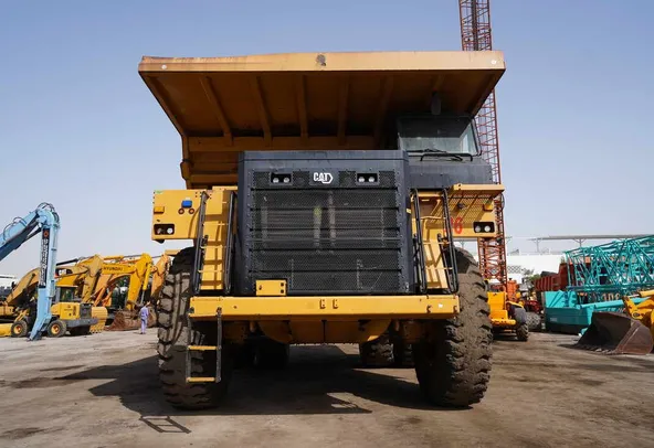 Used 2021 Cat 777E Rigid Dump Truck-Front view