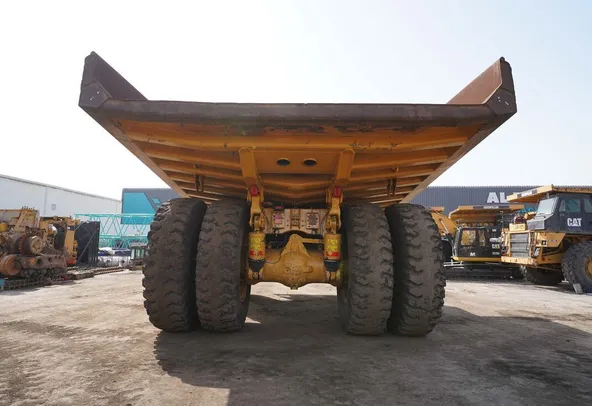 Used 2021 Cat 777E Rigid Dump Truck-Rear view