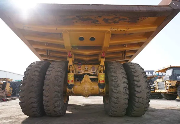 Used 2021 Cat 777E Rigid Dump Truck-Undercarriage view