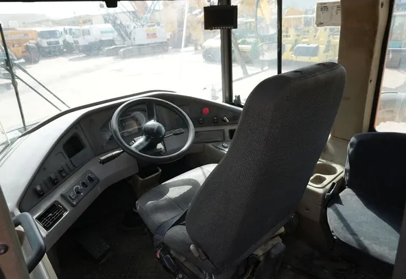 volvo a35f articulated hauler cabin view
