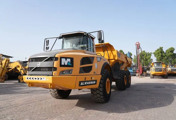 volvo A35F dump truck front left view