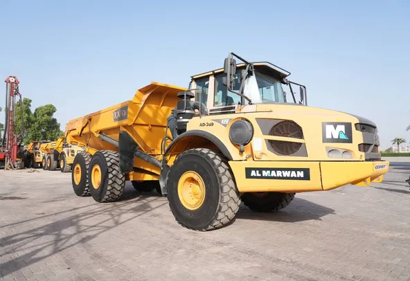 volvo A35F dump truck front right view