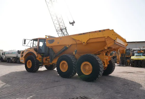 volvo A35F dump truck rear left view