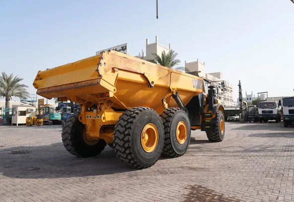 volvo A35F dump truck rear right view