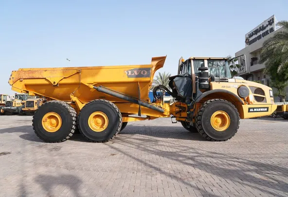 volvo A35F dump truck right side view