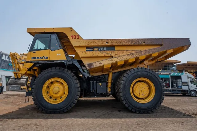 2022 Komatsu HD785-7 Rigid Dump Truck Left Side View
