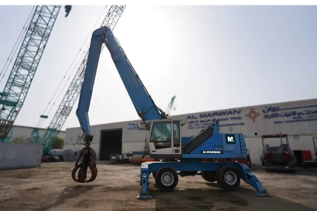 Terex Fuchs MHL350 Material Handler 2011 Left Side View -  Al Marwan Heavy Machinery