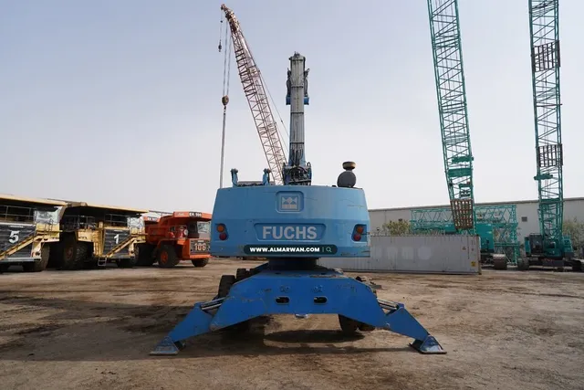 Terex Fuchs MHL350 Material Handler 2011 Rear view -  Al Marwan Heavy Machinery