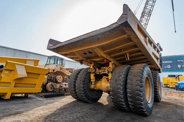 2023 Caterpillar 777 Rigid Dump Truck Rear Right View