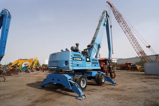 Terex Fuchs MHL350 Material Handler 2011 Rear right view -  Al Marwan Heavy Machinery