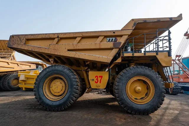 2023 Caterpillar 777 Rigid Dump Truck Right Side View