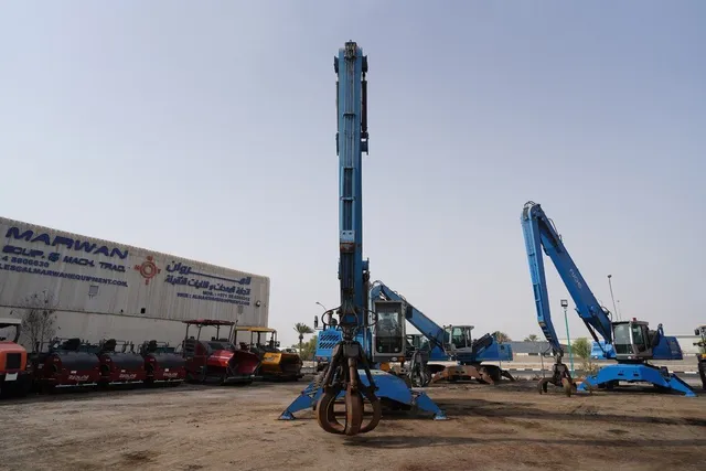 Terex Fuchs MHL350 Material Handler 2011 front View -  Al Marwan Heavy Machinery
