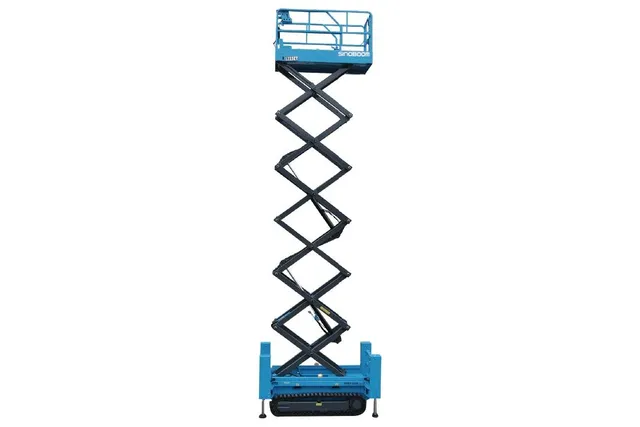 1215ET Electric Crawler Scissor Lift Folded View