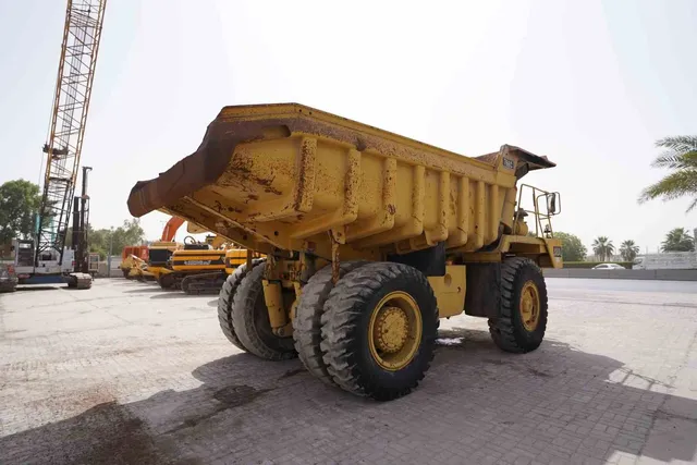 1980 Cat 769C Rigid Dump Truck Rear Right View - RD-0146