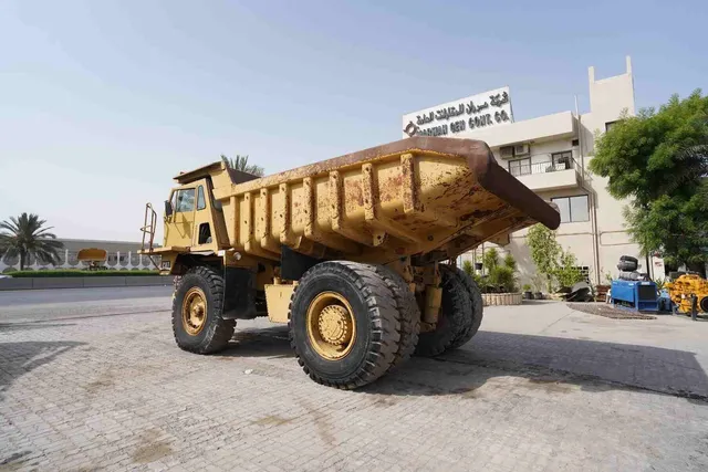 1982 Cat 769C Rigid Dump Truck Rear Left View - RD-0151