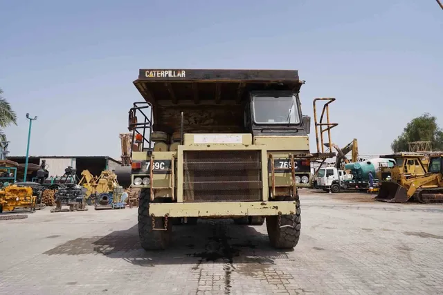 1995 Cat 769C Rigid Dump Truck Front View - RD-0187