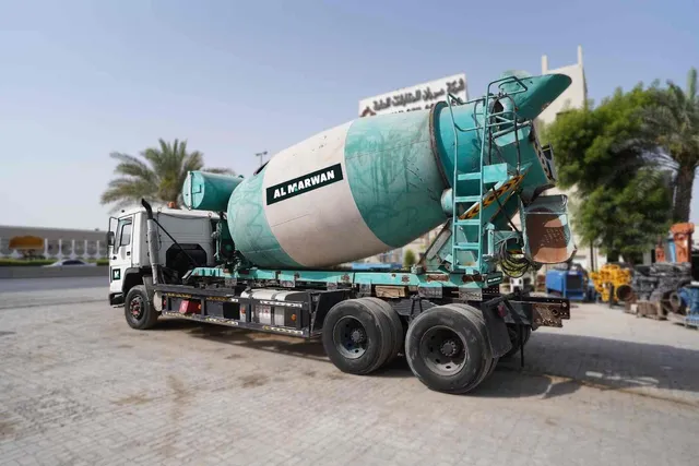 1996 Volvo FL10 Concrete Truck Rear Left View - TK-0248