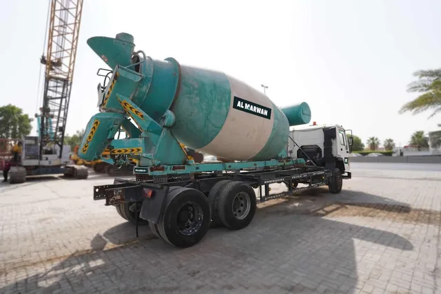 1996 Volvo FL10 Concrete Truck Rear Right View - TK-0248