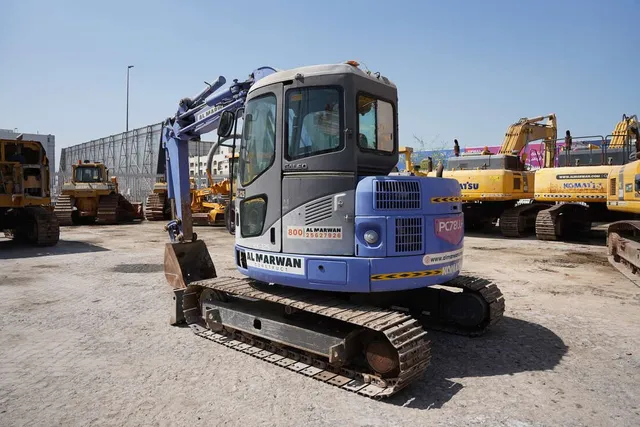 2001 Komatsu PC78UU-6 Mini Excavator Rear Left View