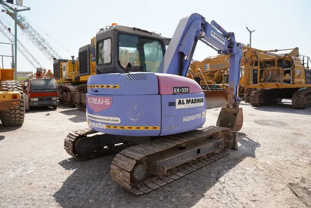 2001 Komatsu PC78UU-6 Mini Excavator Rear Right View