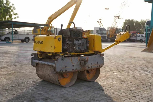 2002 Sakai HV51ST Walk-Behind Roller Front Left View - RO-0088