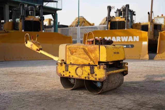 2002 Sakai HV51ST Walk-Behind Roller Front Right View - RO-0086