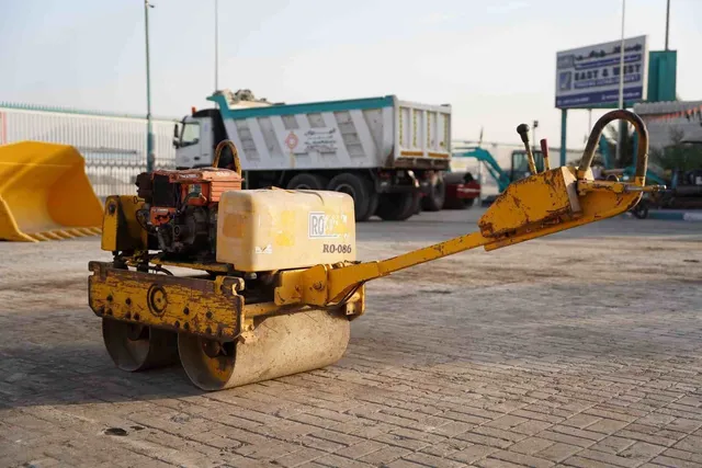 2002 Sakai HV51ST Walk-Behind Roller Rear Left View - RO-0086